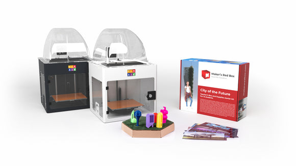 Maker's Red Box City of the Future + Craftbot Bundle