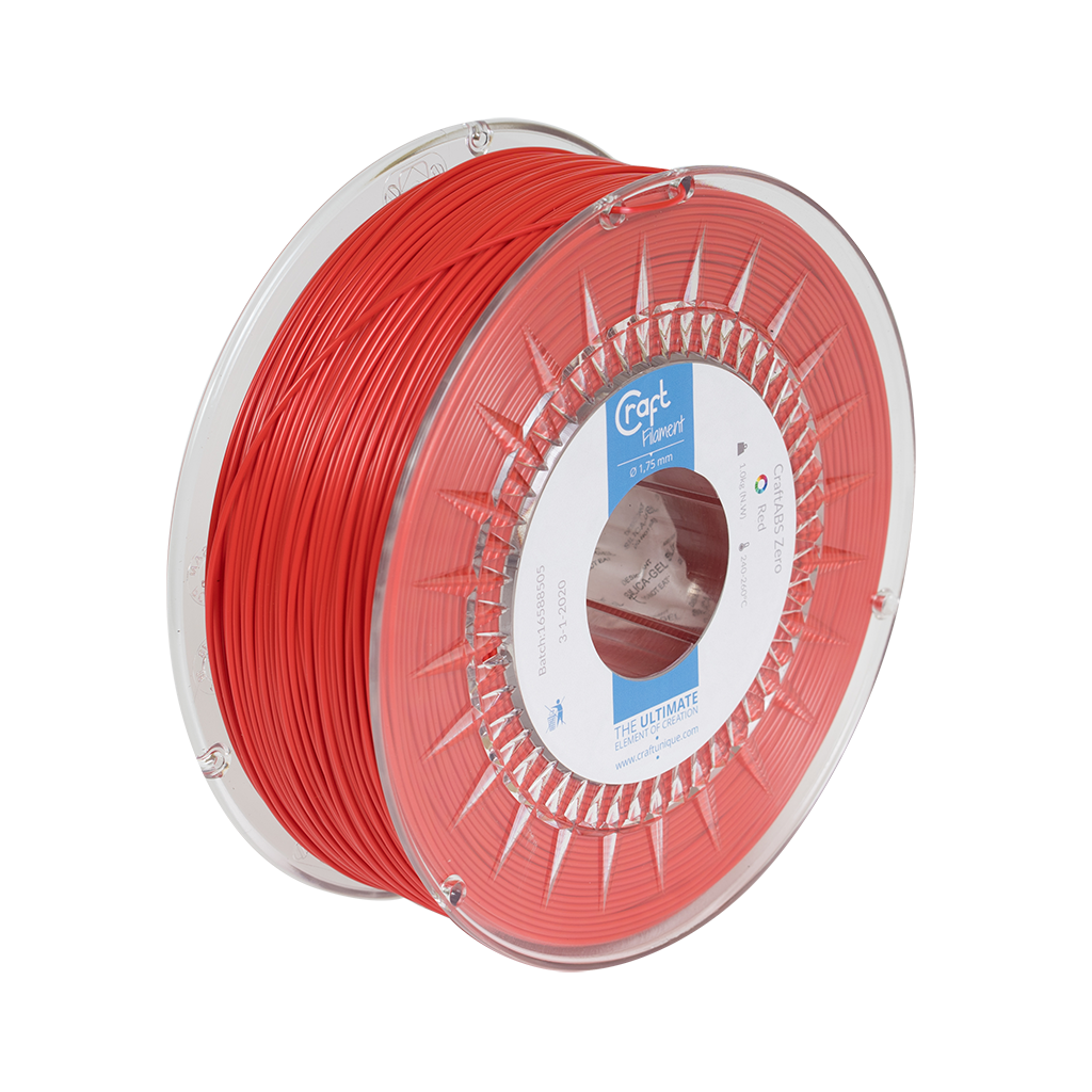 ABS Zero filament Red 1kg